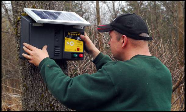 We electrified all the wires using a 30-mile solar unit.